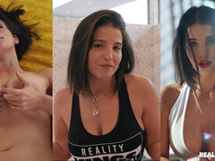 Жопа, Спальня, Большие сиськи, Брюнетки, Поцелуи, Лесбиянка, Мастурбация, Оргии