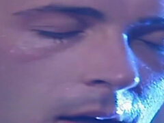 Grosser arsch, Blondine, Blasen, Sperma im mund, Absätze, Retro