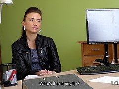 Loan4k. fresh bike costs a pile of money so brunette gets vagina