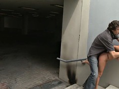 美女, デカパイ, ブロンド, ハードコア, 公共, ルーマニア人