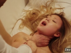 Asiatisk, Vacker, Stor kuk, Blondin, Creampie, Långt ner i halsen, Snopp, Hd