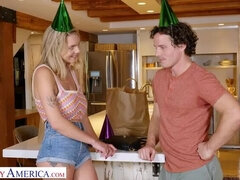 Naughty America - Katie Hunt (Gabbie) fucks her brothers friend
