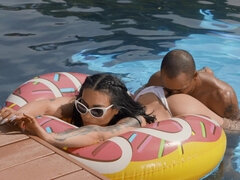 Anilíngua, Negroa, Facial, Beijar, Latina, Hermafrodita andrógina, Tetas, Molhadoa