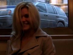 Rubia, Mamada, Masturbación, Al aire libre