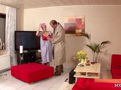 Old German Mature Granny seduce to Fuck in 90s Vintage Porn