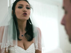 Filthy bride Bella Rolland gets banged on the wedding