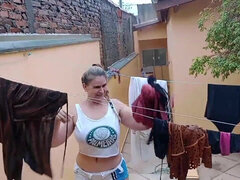 ぽっちゃり, 女, 指いじり, 人妻の, ラティーナ, 淫乱熟女, 一人, タトゥー