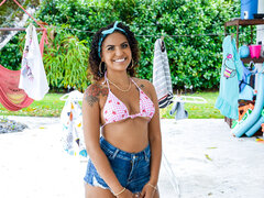 Babe, Stor røv, Sort, Brunette, Pik, Imellem racer, Pornostjerner, Barberet