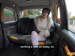 Fake Taxi Nasty vixen bends over the hood of a taxi and gets her wet dripping pussy fucked hard