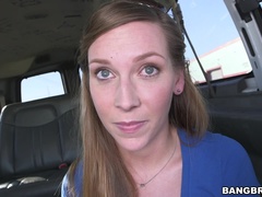 Stor røv, Brunette, Bus, Komme på ansigtet, Håndjob, Hårdt, Hd, Naturlige bryster