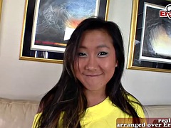 Amatőr, Ázsiai, Elsö alkalom, Koreai, Vékony, Egyetemista, Tini, Begyek