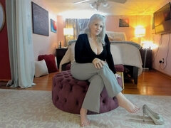 Paintedrose.live Femdom Fetish Cougar Milf Rosie In Dirty Granny Panty Sniffer Joi Stroke For Mature Wet Pussy Big Ass Huge Tits Neighbor