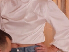 Bdsm, Blond, Par, Dominerende kvinne, Skambelagt, Latex, Milf, Slave