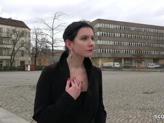 GERMAN SCOUT - ART STUDENT COLLEGE TEEN TALK TO ANAL AT STREET CASTING - Anal