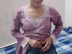 Indian aunty Babykajoldesi takes it hard in the bathroom after her brother steps in