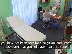 Amatør, Blond, Kukk suging, Barmfager, Doktor, Kontor, Uniform, Kikker