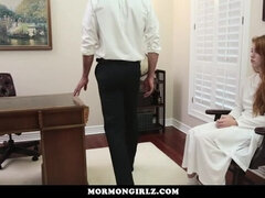 MormonGirlz-- Virgin redhead masturbates, under his eye