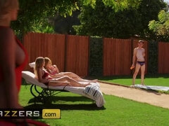 Brazzers - Sexy lifeguards Nicolette Shea & Savannah Bond save a cock