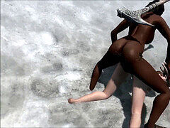 Perils of escaped Skyrim slavegirl 03