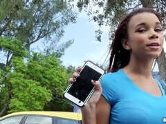 Stranded Teenagers - Large-Breasted Chick's Back Seat Fellatio 1 - Raven Redmond