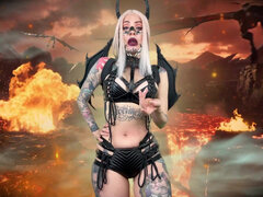 Fall Into Darkness, Cum in His Name! - Blasphemy, Satan, Hell, Halloween, Demon, Succubus