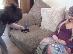 Duży tyłek, Obciąganie, Brytyjski, Wytrysk do ust, Obciąganie, Ssanie, Kurwa