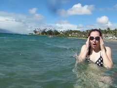 Strand, Bikini, Fingern, Freundin, Masturbation, Piercing, Pov, Muschi