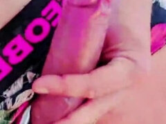 Enthousiasteling, Grote lul, Handbeurt, Buiten, Openbaar, Realiteit, Alleen, Webcamera