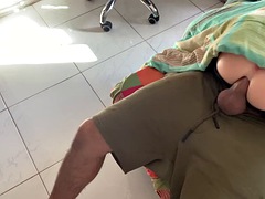 Daddy, can I sit on your big cock and you cum inside my little ass?