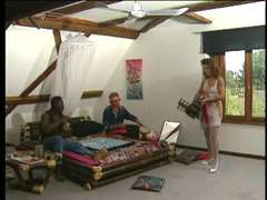 Anal, Jato de porra, Interracial, Meias finas