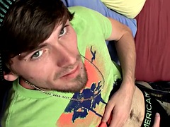 Enthousiasteling, Grote lul, Sperma shot, Homo, Masturbatie, Alleen, Webcamera