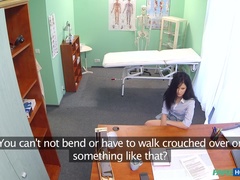 Leie, Arsch, Arzt, Hundestellung, Handjob, Büro, Uniform, Spanner