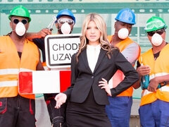 항문, 흑인, 금발의, 오랄섹스, 그룹, 다른 인종간의, 빼빼한, 스타킹