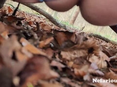 British MILF Miss Nefarious Flashing Blue Panties Outdoor - Squirting Anal Public Piss with Big Natural Tits