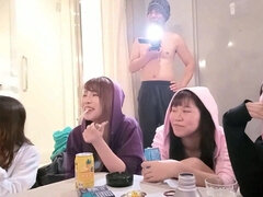 Nipponese randy spinners group hot porn clip