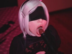 Bbc nier automata cosplay bbc blowjob