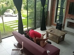 Amateur, Grosse bite, Couple, Fille latino, Masturbation, Maigrichonne
