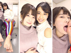 Asiático, Negro, Fetiche, Fetiche de pies, Masturbacion con pies, Japonés, Lesbiana, Oficina