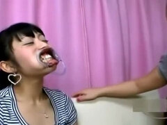 Asian Girl Gag In Mouth Getting Her Teeths Licked Nose Tortured With Hooks