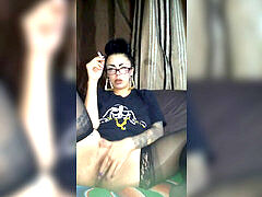 쿠거, 라티나, 멕시코인, 오르가슴, 스모킹, 혼자, 청소년, 장난감들