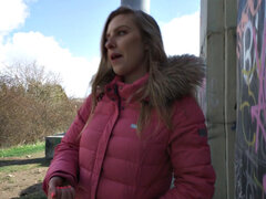 Cutie blonde fucked by agent for money POV