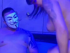 Gorda, Culo grande, Tetas grandes, Cornudo, Ama de casa, Piscina, Trio, Esposa