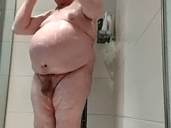 Bbw, Veľké péro, Zející, Nemecké, Honění, Masturbácia, Sprcha, Sólo