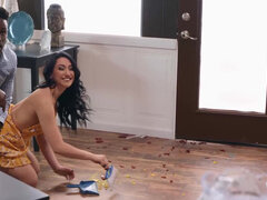 Anal, Rumpa, Stor stjärt, Svart, Par, Klänning, Fet, Fitta