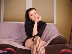 Join the church of devil with goth girl Ellie Idol in a wild POV orgy with facials