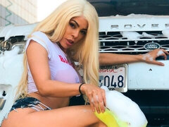 Rit, Blondinka, Fafanje, Doggystyle, Prstni, Dekle drka tiča, Milf