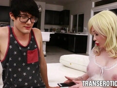 Anal, Røv, Stor røv, Store bryster, Blondine, Pik sutte, Creme tærte, Pornostjerner