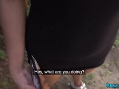 Grosse bite, Hard, De plein air, Public