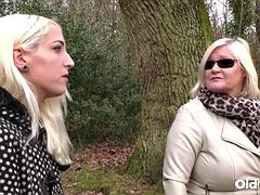 Szőke, Pár, Európai, Ujjazás, Leszbikus, Érett koros, Érett feleség, Begyek