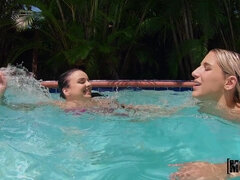 엉덩이, 항문핥기, 비키니, 흑인, 레즈비언, 대단히, 보지, 젖가슴